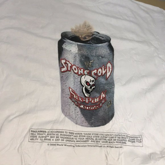 Vintage WWF Stone Cold T Shirt VHS Set Brand New - Picture 3 of 8